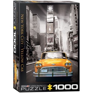 New York city yellow cab. Puzzle vertical, 1000 pz. Marca Eurographics. Ref: 6000-0657.