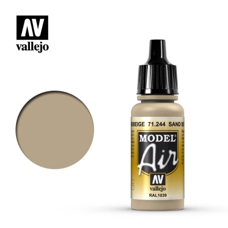 Acrilico Model air, Sandbeige. Bote 17 ml. Marca Vallejo. Ref: 71.244.