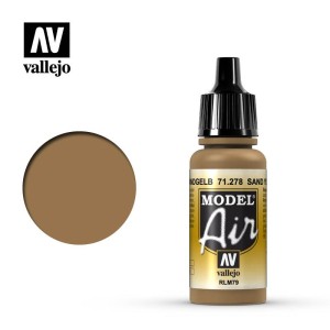 Acrilico Model air RLM79 Sandgelb, arena amarilla. Bote 17 ml. Marca Vallejo. Ref: 71.278.