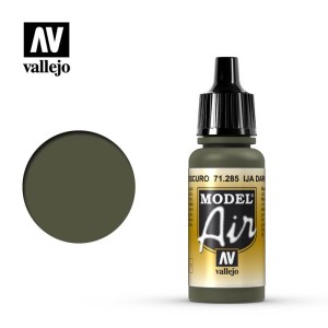 Acrilico Model air IJA verde oliva, IJA Dark green. Bote 17 ml. Marca Vallejo. Ref: 71.286.