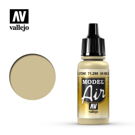 Acrilico Model air UK BSC 64 Piedra Portland, UK BSC 64 Portland stone. Bote 17 ml. Marca Vallejo. Ref: 71.288.