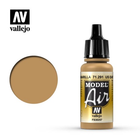 Acrilico Model air, US Tierra Amarilla, US earth yellow. Bote 17 ml. Marca Vallejo. Ref: 71.291.
