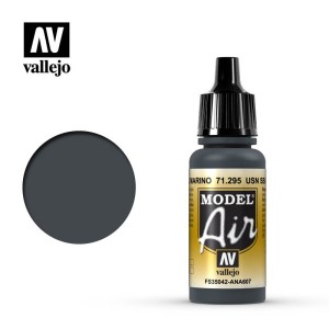 Acrilico Model air, USN Azul marino, USN Sea blue. Bote 17 ml. Marca Vallejo. Ref: 71.295.