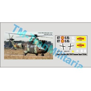 Calcas del helicóptero Euocopter AS332 " ET-515 ". Escala 1:48. Marca Trenmilitaria. Ref: 000_5049.
