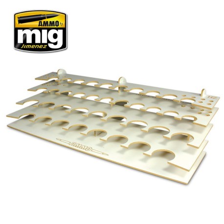 Organizador de pinturas y pinceles. Marca Ammo of Mig jimenez. Ref: AMIG8001.﻿