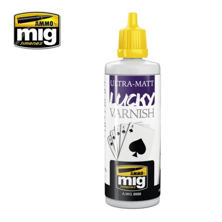 Barniz Acrílico Ultra mate. Bote 60 ml. Marca Ammo Mig. Ref: AMIG2050.