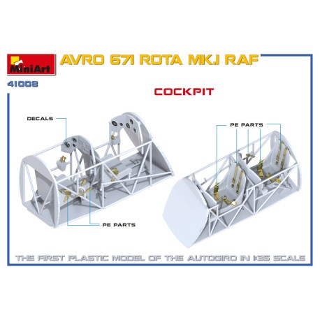 AVRO 671 ROTA Mk.1 R.A.F. Autogiro. Escala 1:35. Marca Miniart. Ref: 41008.