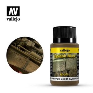 Weathering effects, efectos barro europeo. Bote de 40 ml. Marca Vallejo. Ref: 73.801.