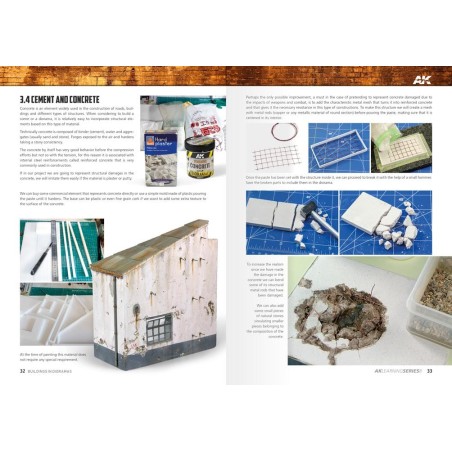 Como hacer edificios en dioramas – LEARNING 9. Marca AK Interactive. Ref: AK257.