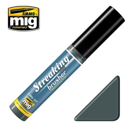 Streakingbrusher: Gris sucio cálido. Marca Ammo of Mig Jimenez. Ref: AMIG1257.