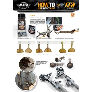 Lavado para el tren de aterrizaje, landing gear. Bote de 35 ml. Marca AK Interactive. Ref: AK2029. 2