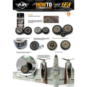 Efecto suciedad en el tren de aterrizaje, landing gear dust. Bote de 35 ml. Marca AK Interactive. Ref: AK2031. 2