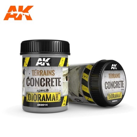 Terrains concrete, terrenos de hormigón. Bote de 250 ml. Marca AK Interactive. Ref: AK8014.