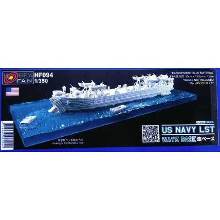 US navy LST wave " BASE ". Escala: 1:350. Marca: AFV CLUB. Ref: HF094.