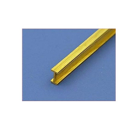 Perfil en " T " de Latón 2.00 x 1.00 mm, 1 unidad. Marca Albion Alloys. Ref: IB2.