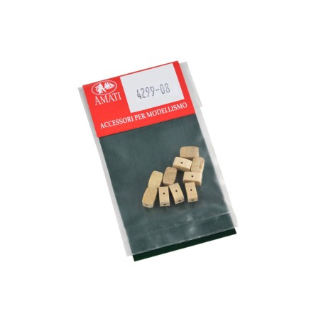 Caja de boj para mastil de madera ( calcese bosso ), 5x8 mm. 1 unidad. Marca Amati. Ref: 4299/08.