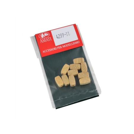 Caja de boj para mastil de madera ( calcese bosso ), 6x11 mm. 1 unidad. Marca Amati. Ref: 4299/11.