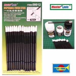 16 Bastoncillos de esponja desechables. Marca Trumpeter. Ref: 08012.