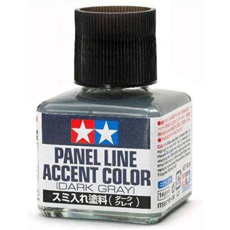 Panel line, gris oscuro. Marca Tamiya. Ref: 87199.