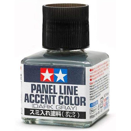 Panel line, gris oscuro. Marca Tamiya. Ref: 87199.
