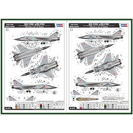 Mig 31BM mit KH-47M2. Escala 1:48. Marca Hobby boss. Ref: 81770.