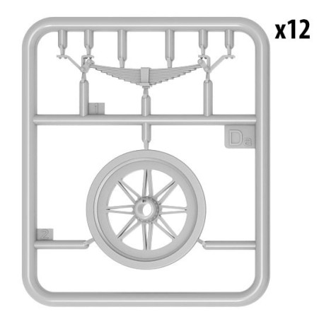 Wheels Railroad. Escala 1:35. Marca Miniart. Ref: 35607.