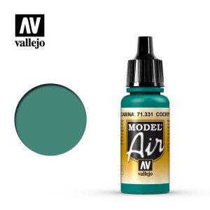 Acrilico Model air, Verde cabina interior. Bote 17 ml. Marca Vallejo. Ref: 71.331.