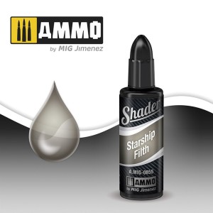 Sombreador suciedad de nave espacial. Bote 10 ml. Marca Ammo by Mig Jimenez. Ref: AMIG0855.