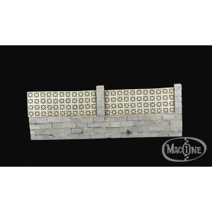 Muro con celosías tipo "B". Escala 1:35. Marca Macone. Ref: MAC35139.