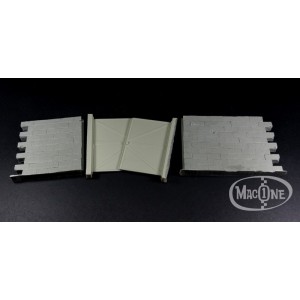 Muro de bloques con puerta "B". Escala 1:35. Marca Macone. Ref: MAC35141. 2