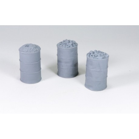 Barriles metálicos. Escala 1:35. Marca Macone. Ref: MAC35177.