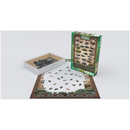 History of Tanks. Puzzle Vertical, 1000 pz. Marca Eurographics. Ref: 6000-0381.