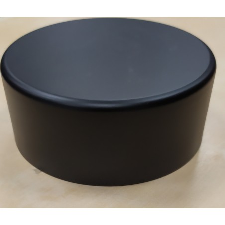 Peana 40mm altura, Redonda  10cm, Negra. Marca Peanas.net. Ref: 9004.