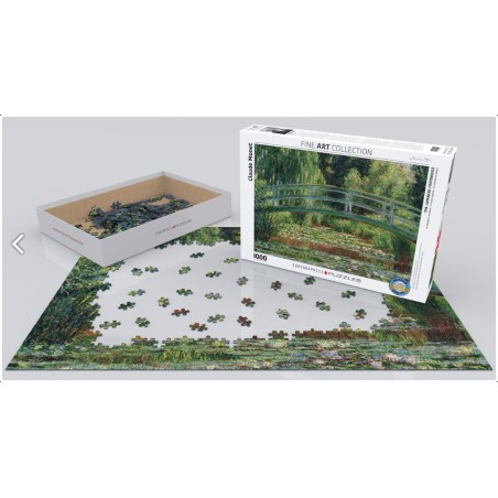 The Japanese Footbridge. Puzzle horizontal, 1000 pz. Marca Eurographics. Ref: 6000-0827.