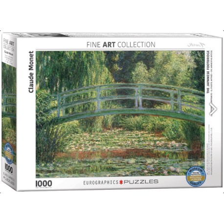 The Japanese Footbridge. Puzzle horizontal, 1000 pz. Marca Eurographics. Ref: 6000-0827.