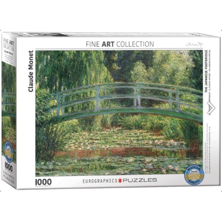 The Japanese Footbridge. Puzzle horizontal, 1000 pz. Marca Eurographics. Ref: 6000-0827.
