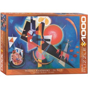 In Blue, Kandinsky. Puzzle horizontal, 1000 pz. Marca Eurographics. Ref: 6000-1897.