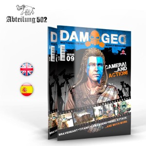 Revista Damaged 09. Camara y acción. Marca AK Interactive. Ref: ABT735.