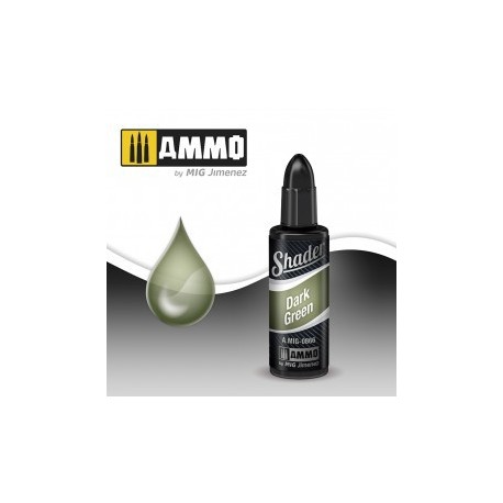 Sombreador Verde Oscuro. Bote 10 ml. Marca Ammo by Mig Jimenez. Ref: AMIG0866.