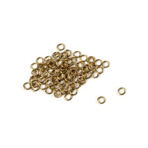 Anillas de latón 2 mm. 100 unidades. Marca Amati. Ref: 4000/02.