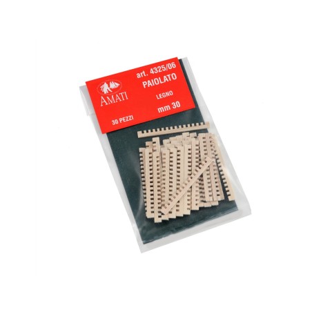 Enjaretado en madera Fino 30 mm. 30 piezas. Marca Amati. Ref: 432506.