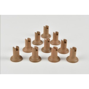 Pedestal liso en madera, 32 mm de altura. 2 unds. Marca Amati. Ref: 568503.