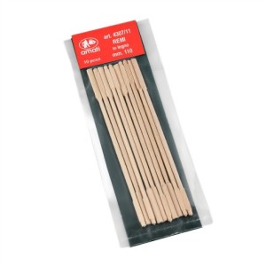Remos tallados en madera, 110 mm. 10 unds. Marca Amati. Ref: 430711.