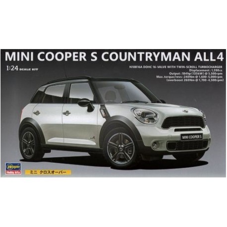  MINI COOPER S COUNTRYMAN ALL 4. Escala 1:24. Marca Hasegawa. Ref: 24121.