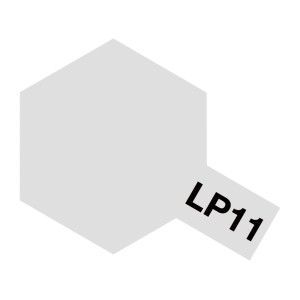 Lacquer paint, lacada Silver ( plata ). Bote 10 ml. Marca Tamiya. Ref: LP-11 ( LP11 ).