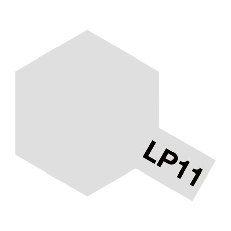 Lacquer paint, lacada Silver ( plata ). Bote 10 ml. Marca Tamiya. Ref: LP-11 ( LP11 ).