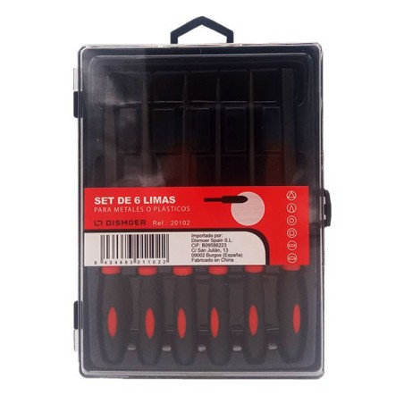 Set de 6 Limas para Metal. Marca Dismoer. Ref: 20102.