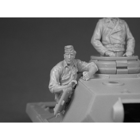 Figuras para Tanque Alemán, Edición Limitada. Escala 1:35. Marca Miniart. Ref: 35283.