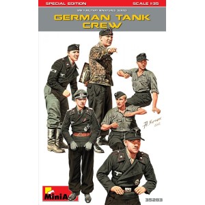 Figuras para Tanque Alemán, Edición Limitada. Escala 1:35. Marca Miniart. Ref: 35283.