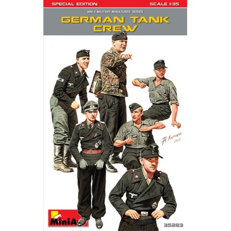 Figuras para Tanque Alemán, Edición Limitada. Escala 1:35. Marca Miniart. Ref: 35283.